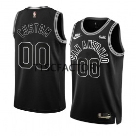 San Antonio Spurs Custom Nike 2022-23 Classic Edition Musta Miesten Pelipaidat Swingman